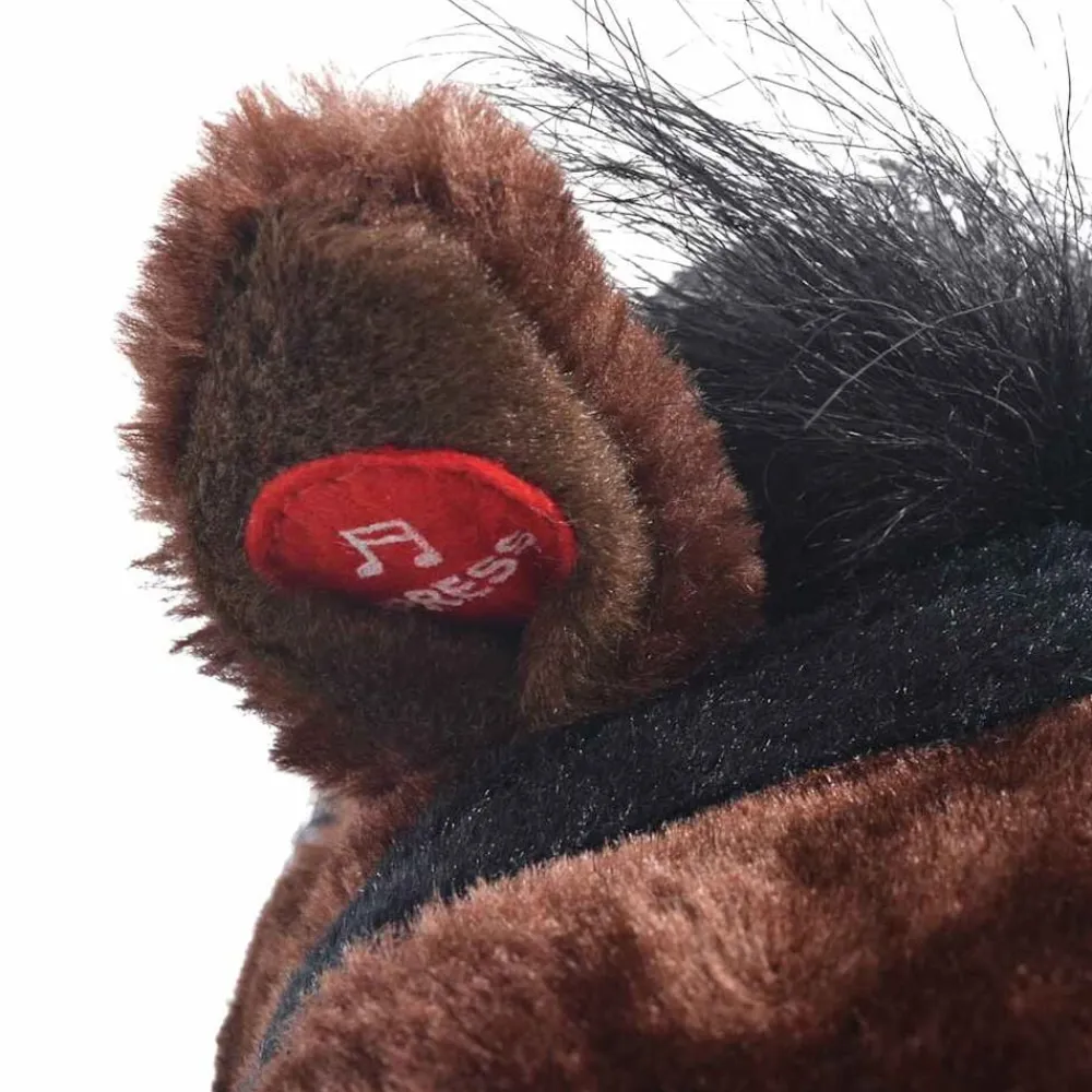 vidaXL Caballo de peluche de pie marrón oscuro XXL Online