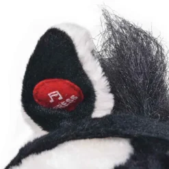 vidaXL Caballo de peluche de pie negro y blanco XXL Online