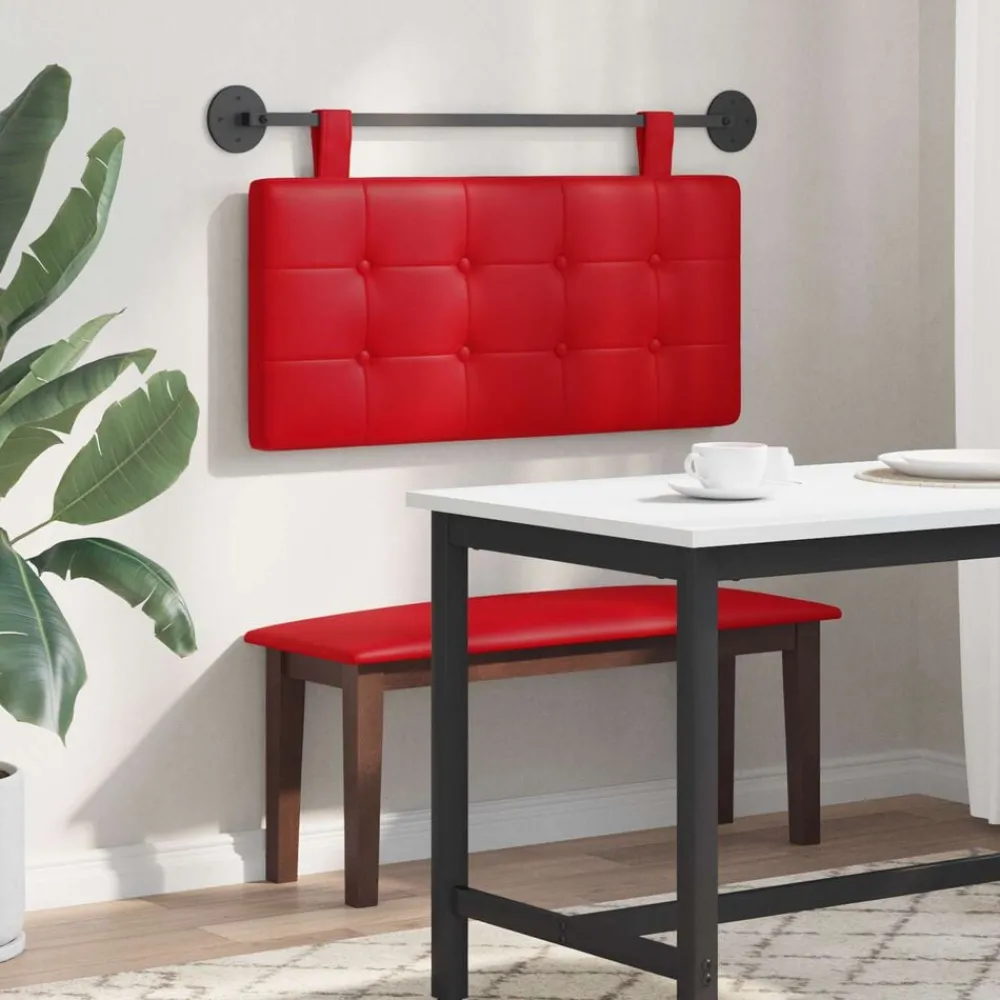 vidaXL Camas Y Accesorios-Cabecera Colgante Montaje en la pared Cuero sintético