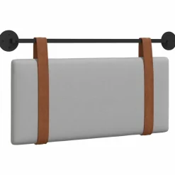 vidaXL Cabecera Colgante Liso 90 x 55 x 5 cm PU antiguo Gris nube New