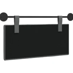 vidaXL Camas Y Accesorios-Cabecera Colgante Rayado 90 x 55 x 5 cm tela
