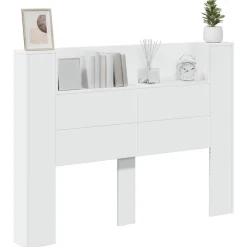 vidaXL Camas Y Accesorios-Cabecera con LED 140 x 16,5 x 103,5 cm Madera de ingeniería