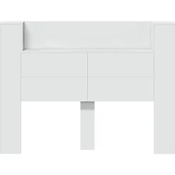 vidaXL Camas Y Accesorios-Cabecera con LED 140 x 16,5 x 103,5 cm Madera de ingeniería