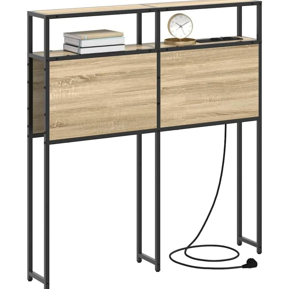 vidaXL Camas Y Accesorios-Cabecera de almacenamiento con estante 98 cm
