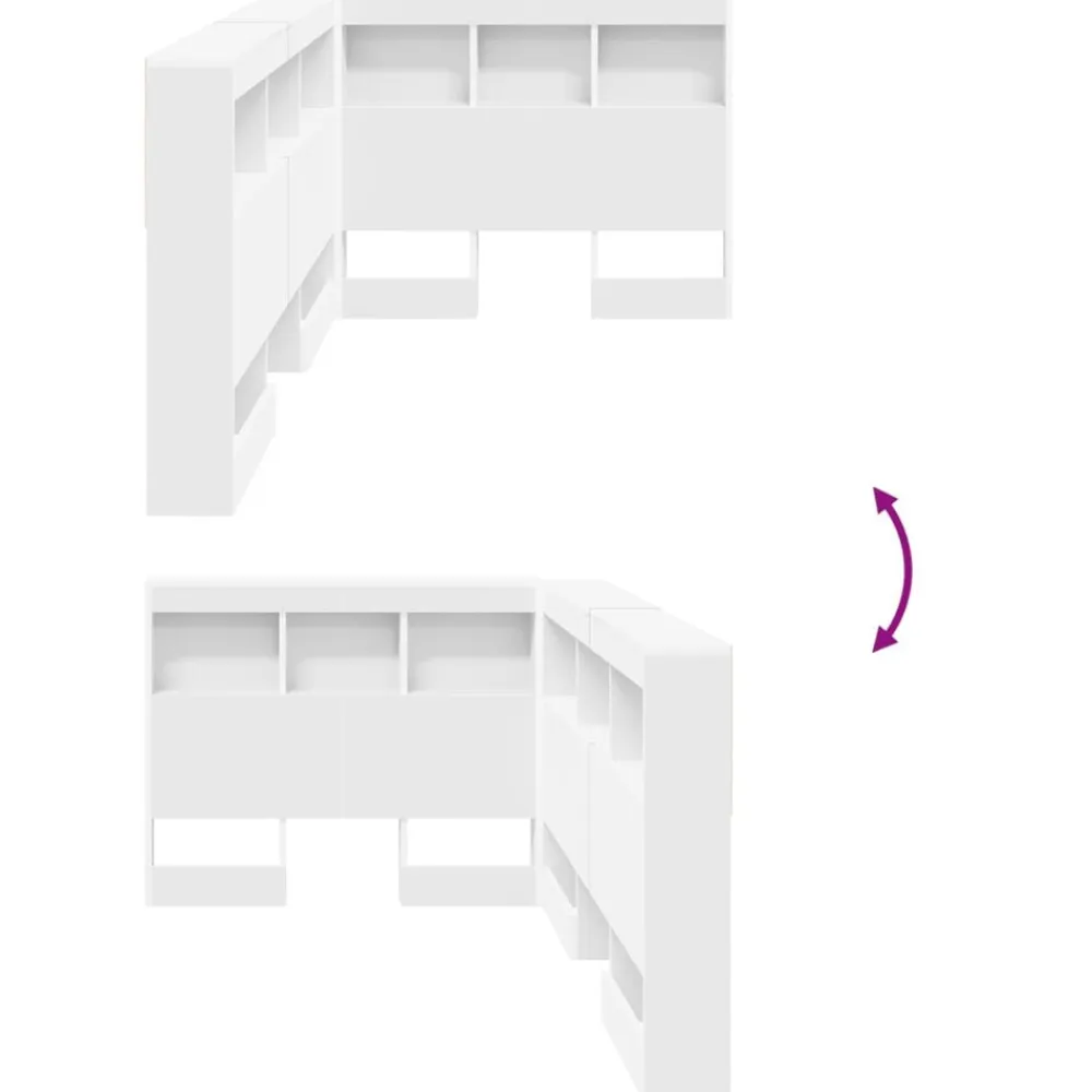 vidaXL Camas Y Accesorios-Cabecera de almacenamiento 100 cm Madera contrachapada
