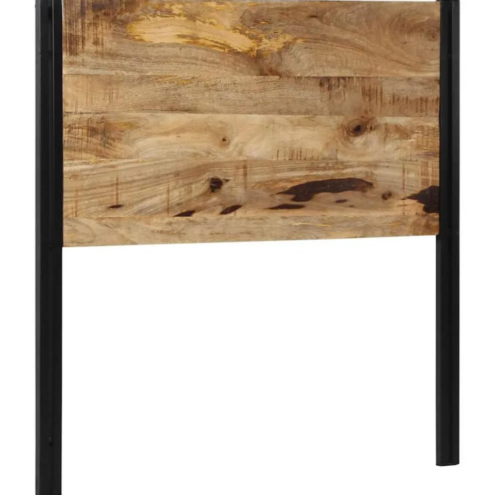 vidaXL Cabecero 100 cm Madera Maciza Mango y Hierro Online