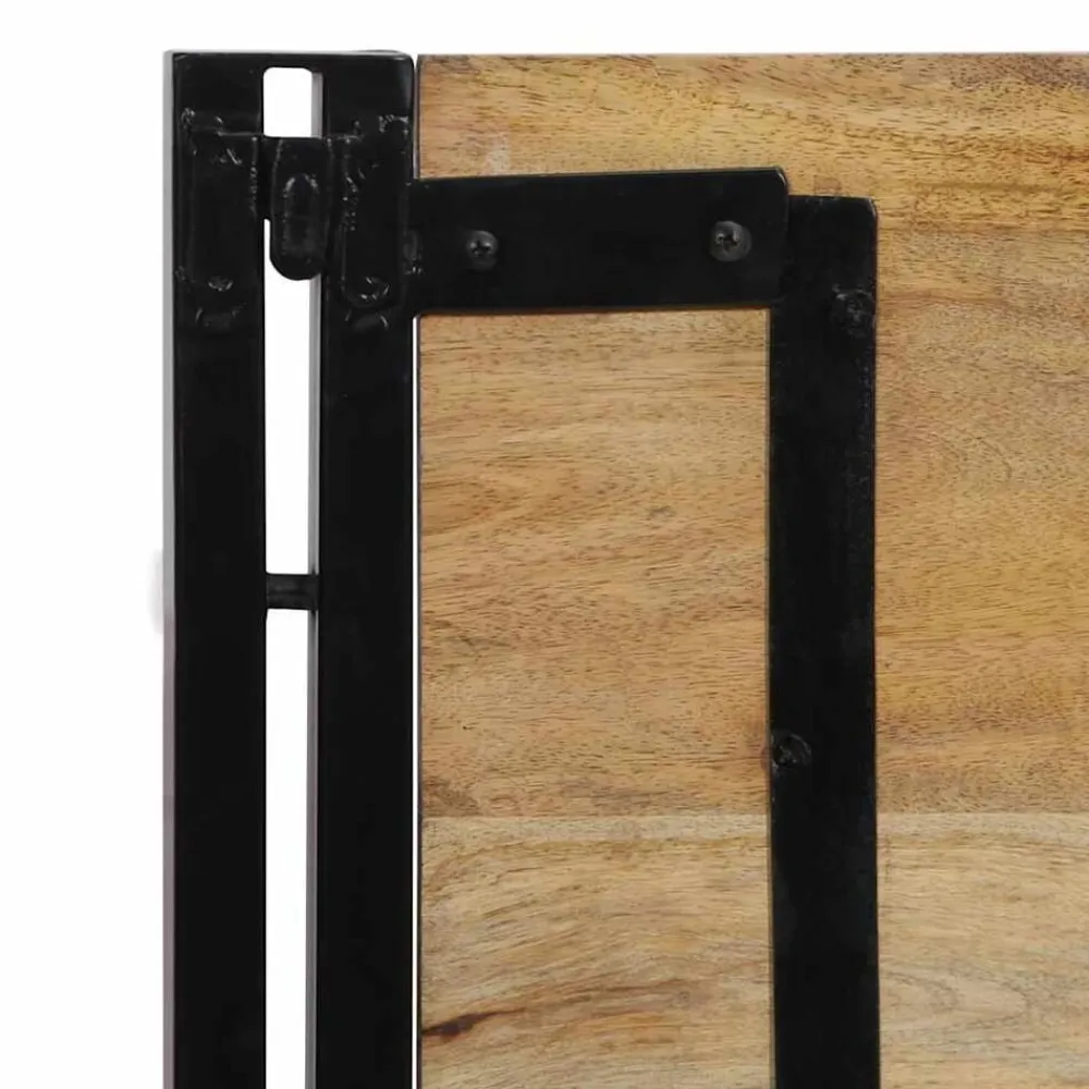 vidaXL Cabecero 100 cm Madera Maciza Mango y Hierro Online