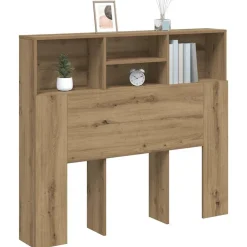 vidaXL Cabecero armario madera roble artisian 120x19x103,5 cm Roble artisan New