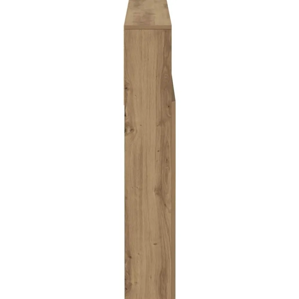 vidaXL Cabecero armario madera roble artisian 120x19x103,5 cm Roble artisan New