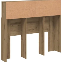 vidaXL Cabecero armario madera roble artisian 120x19x103,5 cm Roble artisan New