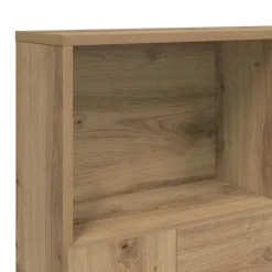 vidaXL Cabecero armario madera roble artisian 120x19x103,5 cm Roble artisan New