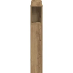 vidaXL Cabecero armario madera ingeniería 120x19x104,5cm Roble artisan Outlet