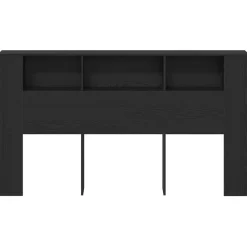 vidaXL Cabecero con armario 180 x 18,5 x 102,5 cm Roble negro New