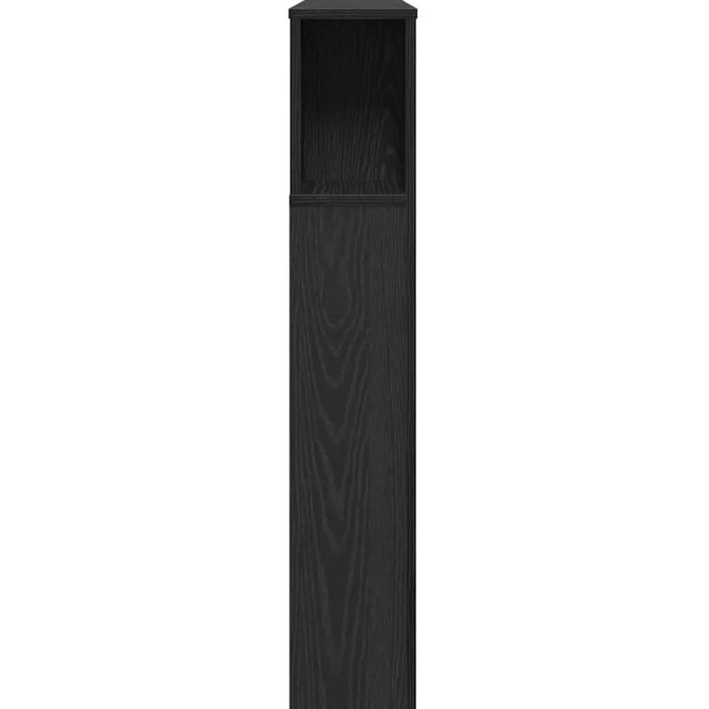 vidaXL Cabecero con armario 180 x 18,5 x 102,5 cm Roble negro New