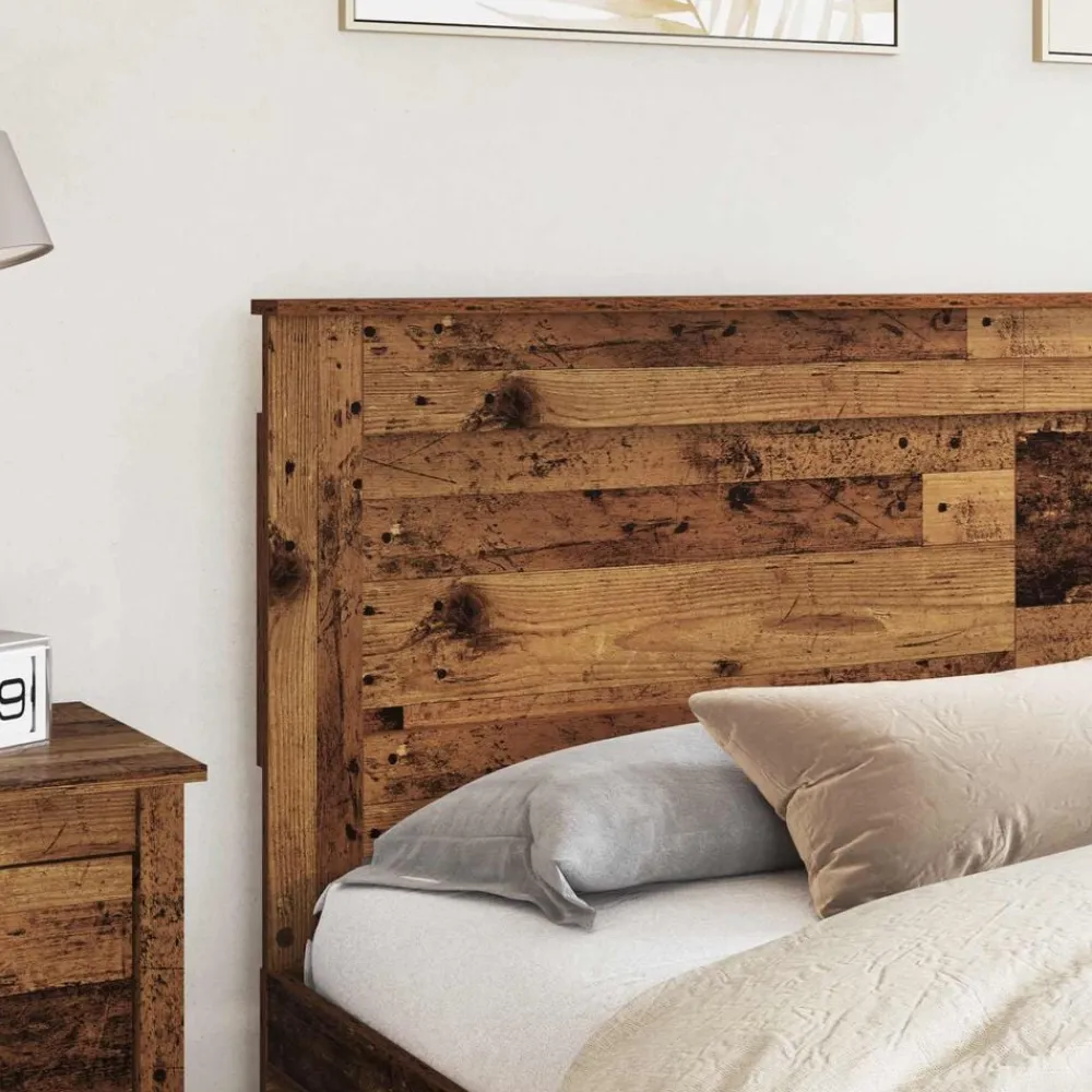 vidaXL Camas Y Accesorios-Cabecero con cabecera 200 cm Madera contrachapada
