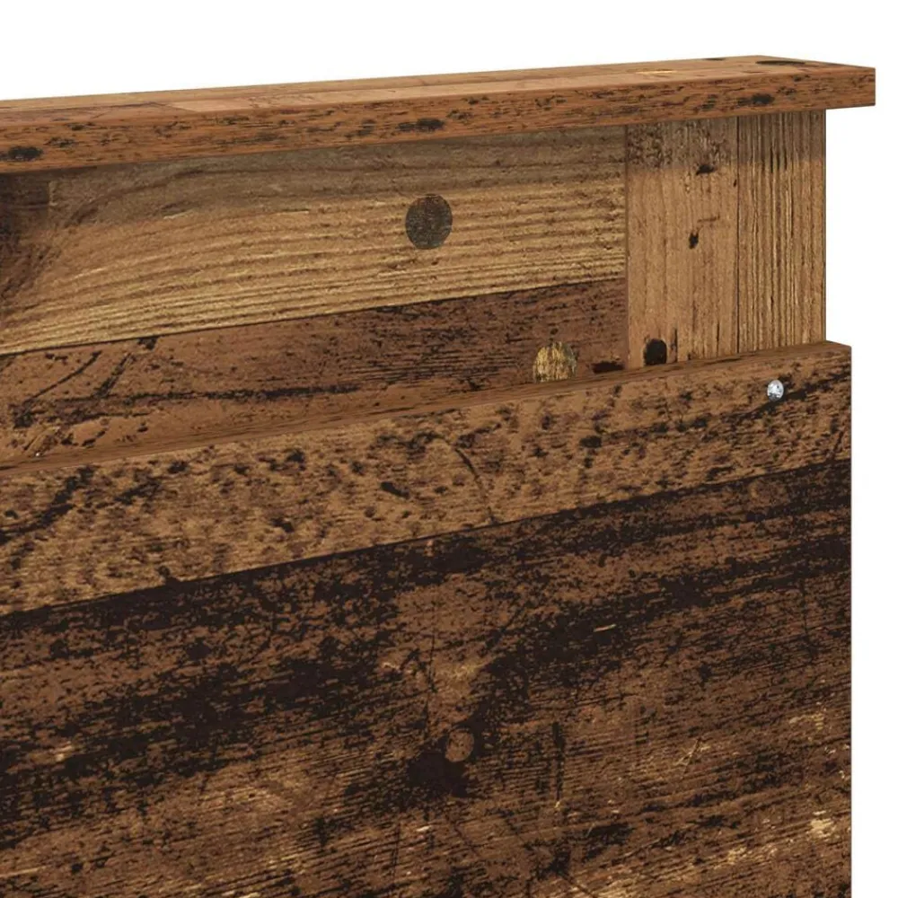 vidaXL Camas Y Accesorios-Cabecero con cabecera 200 cm Madera contrachapada