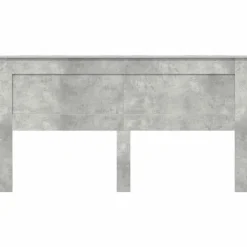 vidaXL Camas Y Accesorios-Cabecero con cabecera Gris Concreto 200 cm Madera contrachapada