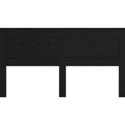 vidaXL Cabecero con cabecera 200 cm Madera contrachapada Roble negro