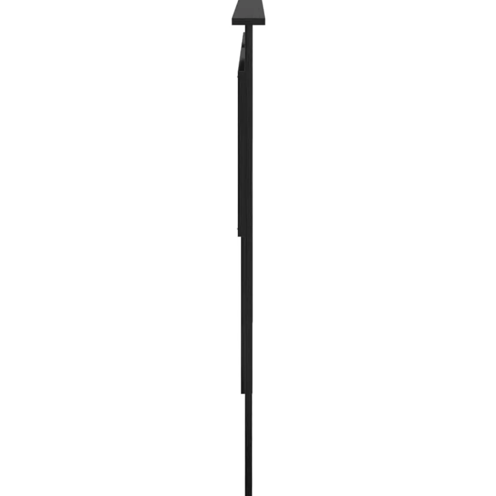 vidaXL Cabecero con cabecera 200 cm Madera contrachapada Roble negro