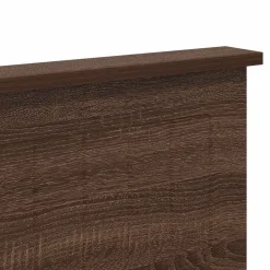 vidaXL Camas Y Accesorios-Cabecero con cabecera Roble Marrón 200 cm Madera contrachapada