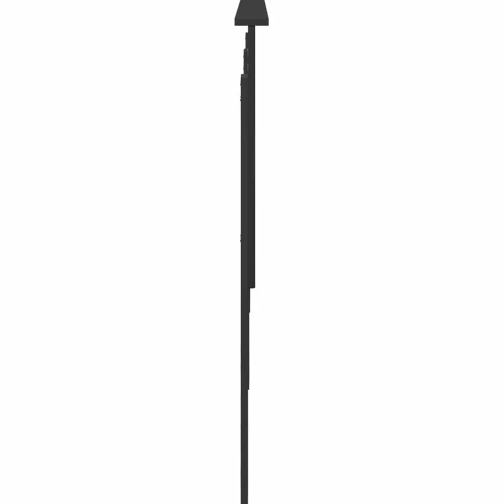 vidaXL Cabecero con cabecera Roble 200 cm Madera contrachapada Negro Clearance