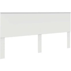 vidaXL Cabecero con cabecera 200 cm Madera contrachapada White Hot