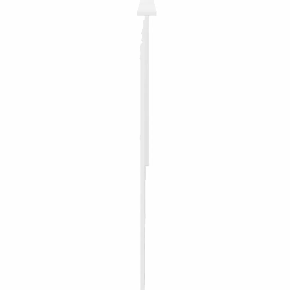 vidaXL Cabecero con cabecera 200 cm Madera contrachapada White Hot
