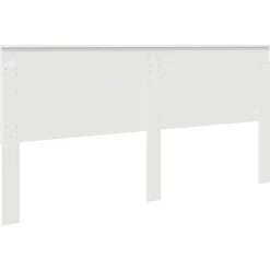 vidaXL Cabecero con cabecera 200 cm Madera contrachapada White Hot