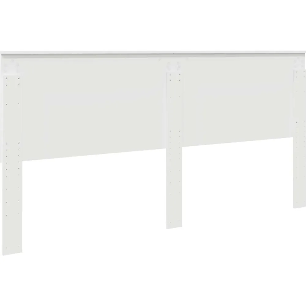 vidaXL Cabecero con cabecera 200 cm Madera contrachapada White Hot