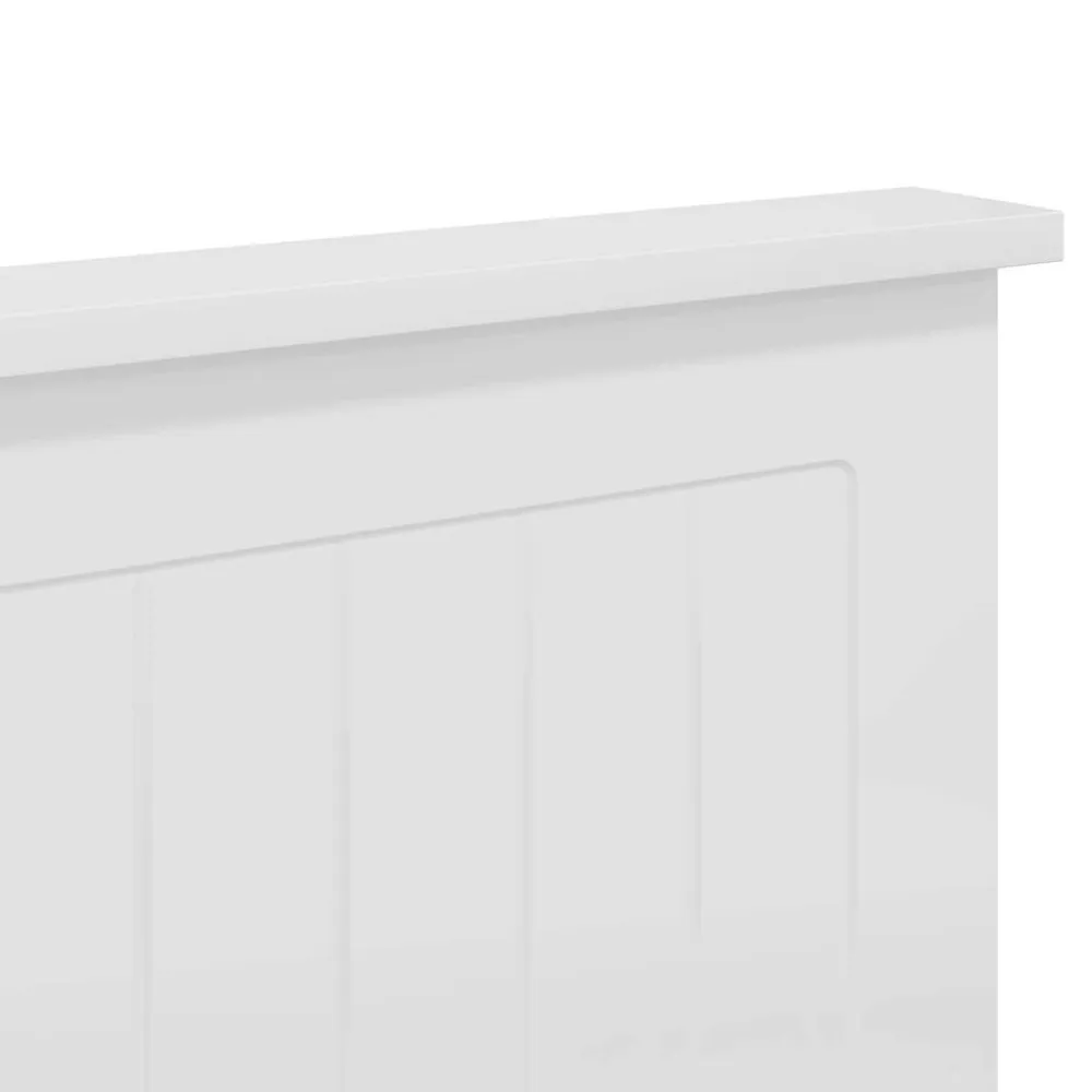 vidaXL Cabecero con cabecera 200 cm Madera contrachapada White Hot