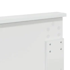 vidaXL Cabecero con cabecera 200 cm Madera contrachapada White Hot