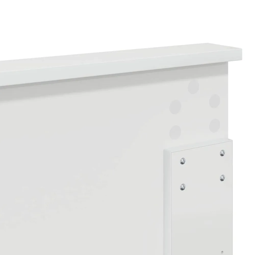 vidaXL Cabecero con cabecera 200 cm Madera contrachapada White Hot