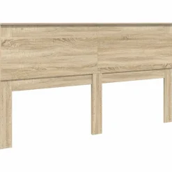 vidaXL Cabecero con cabecera 200 cm Madera contrachapada Roble Sonoma Discount
