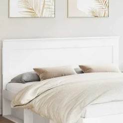 vidaXL Camas Y Accesorios-Cabecero con cabecera 200 cm Madera contrachapada