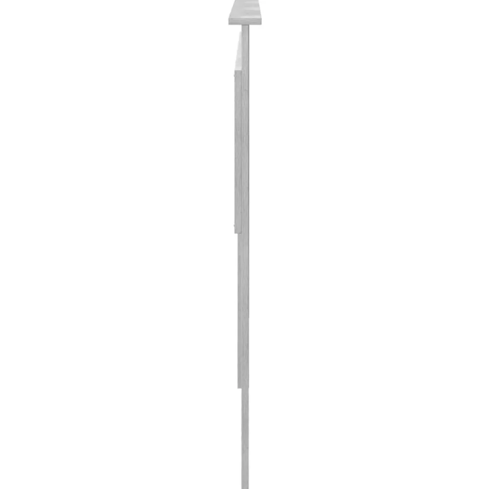 vidaXL Cabecero con cabecera 200 cm Madera contrachapada Gris sonoma Clearance