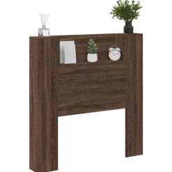 vidaXL Cabecero con estante Roble Marrón 100 x 16,5 x 103,5 cm Marr&oacute;n roble Clearance