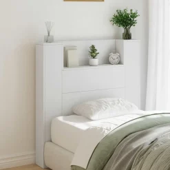 vidaXL Camas Y Accesorios-Cabecero con estante 100 x 16,5 x 103,5 cm Madera de ingeniería
