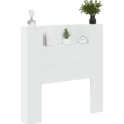 vidaXL Camas Y Accesorios-Cabecero con estante 100 x 16,5 x 103,5 cm Madera de ingeniería