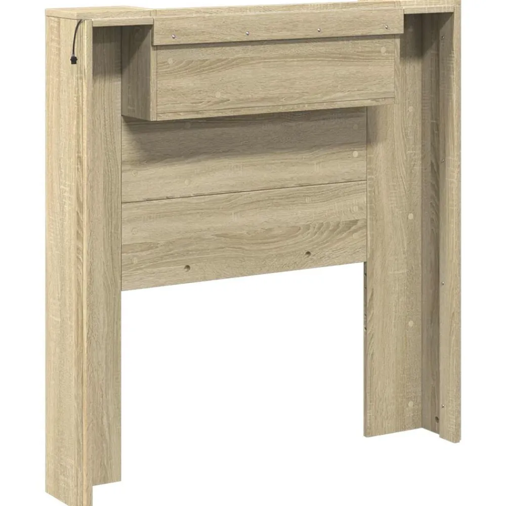 vidaXL Cabecero con estante 100 x 16,5 x 103,5 cm Roble Sonoma Online