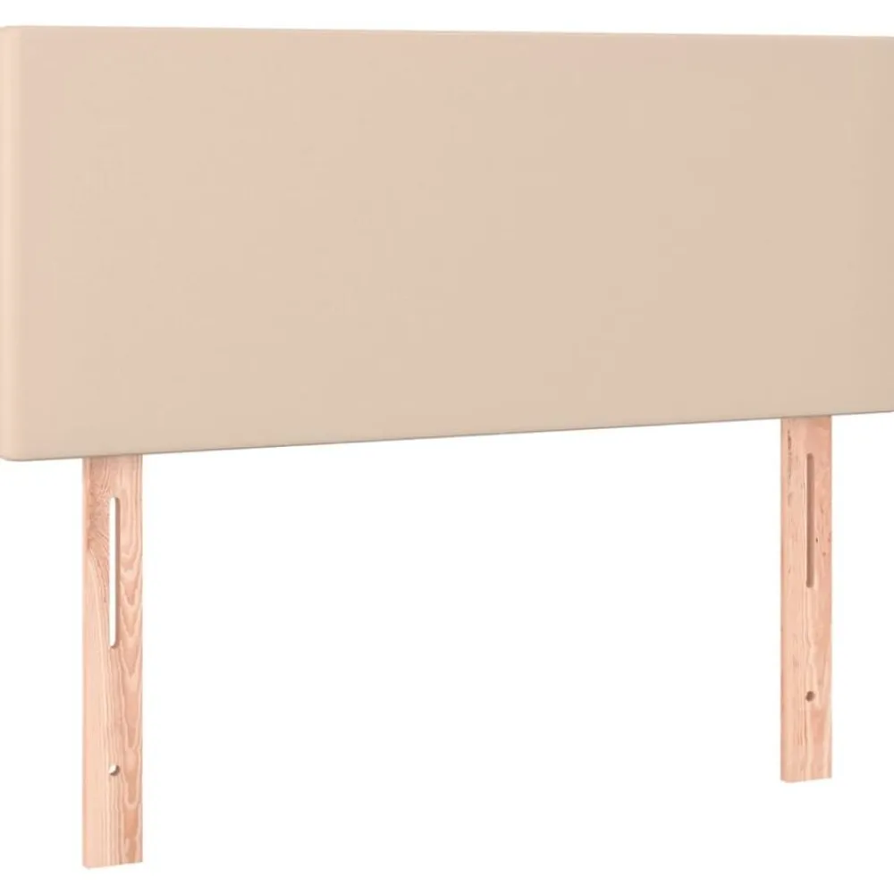 vidaXL Cabecero con LED cuero sintético color 80x5x78/88 cm Capuchino Clearance