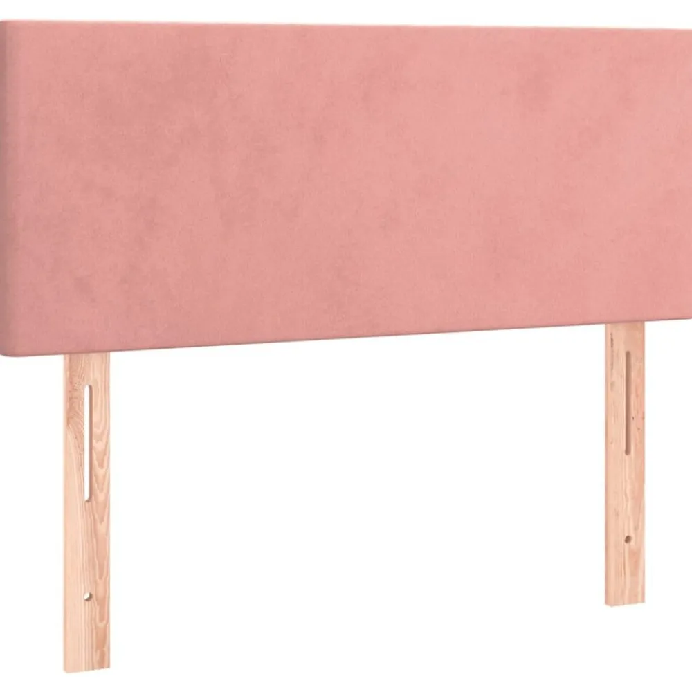 vidaXL Cabecero con LED de terciopelo 80x5x78/88 cm Rosa Discount