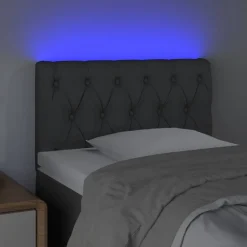 vidaXL Camas Y Accesorios-Cabecero con LED de tela 80x7x78/88 cm