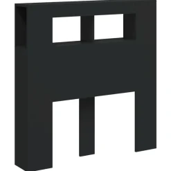 vidaXL Cabecero con LED madera de ingeniería 100x18,5x103,5 cm Negro Outlet