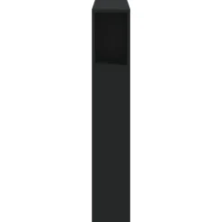 vidaXL Cabecero con LED madera de ingeniería 100x18,5x103,5 cm Negro Outlet