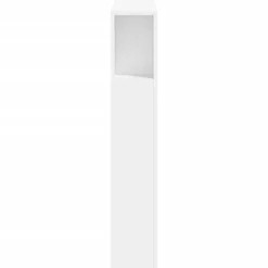 vidaXL Cabecero con LED madera de ingeniería 100x18,5x103,5 cm Blanco Discount