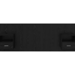 vidaXL Cabecero con Mueble 3 pcs Madera de ingeniería Roble negro Best
