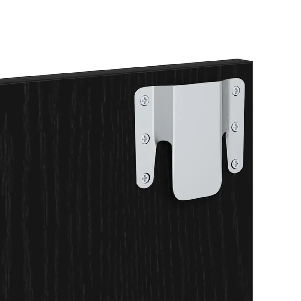 vidaXL Cabecero con Mueble 3 pcs Madera de ingeniería Roble negro Best
