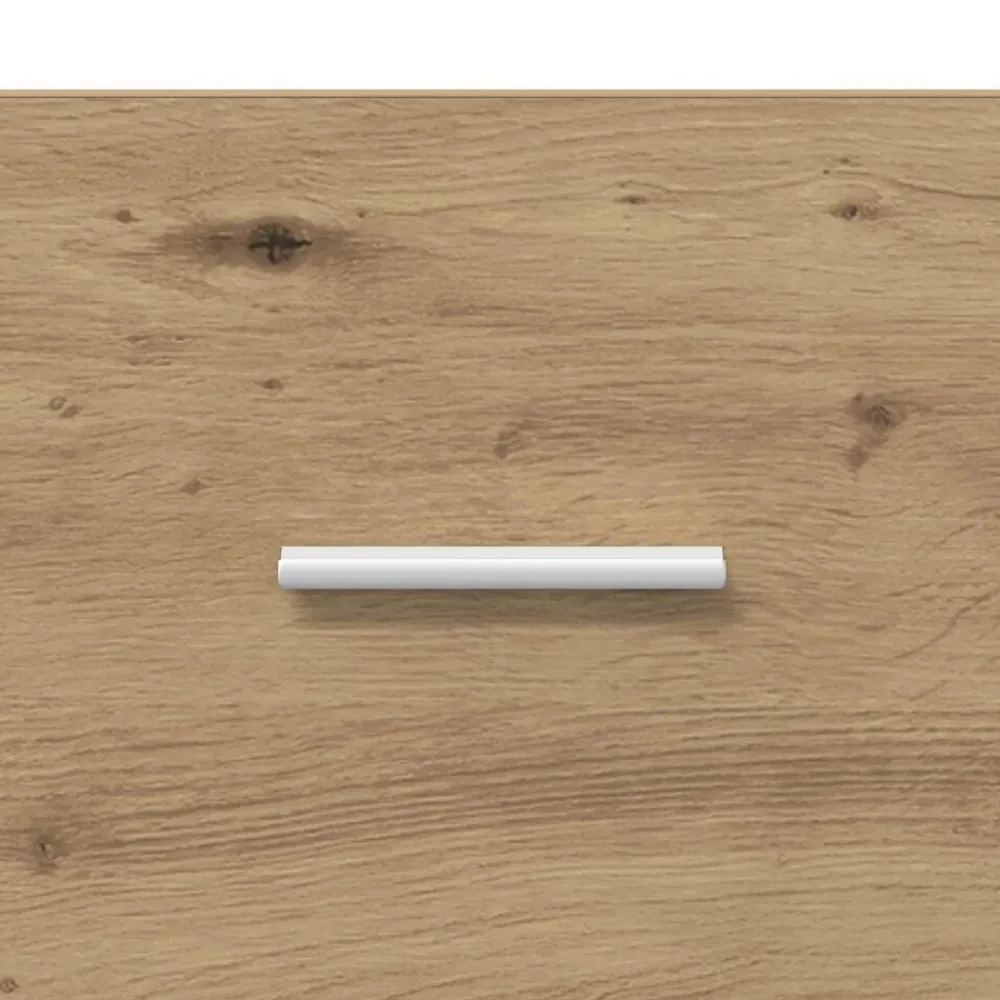 vidaXL Cabecero con Mueble 3 pcs Roble artesanal Madera de ingeniería Roble artisan