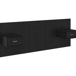 vidaXL Camas Y Accesorios-Cabecero con Mueble 3 pcs Madera de ingeniería