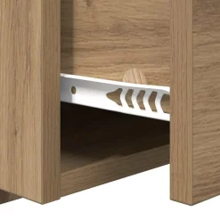 vidaXL Camas Y Accesorios-Cabecero con Mueble 3 pcs Roble artesanal Madera de ingeniería